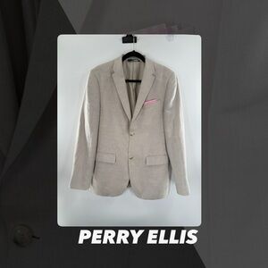 EUC Perry Ellis Linen Blend Blazer